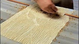 Baklava Nasıl Yapılır  El Açması Baklava Tarifi  Turkish Baklava Making [upl. by Aelak888]