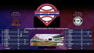 MGLB 2024 Playoffs ALDS Game 4  Los Angeles Browns  Seattle Mariners LAB leads 21 [upl. by Etnovaj]