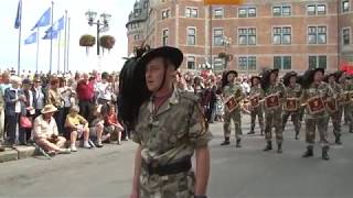 PARADE TO RUN FANFARA BERSAGLIERI DI BEDIZZOLE QUEBEC CITY CANADA [upl. by Enirhtak]