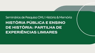 Seminários de Pesquisa CMU História e Memória  junho 2024 [upl. by Nich404]