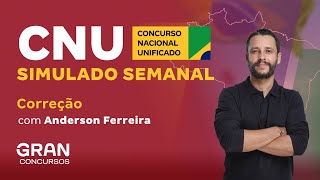 CNU  Simulado Semanal  Resolução do Simulado [upl. by Vitia969]