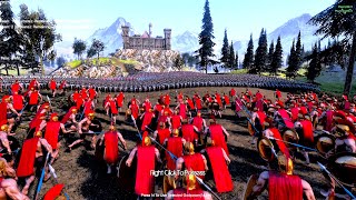 Spartans Lay Siege to Castle  Ultimate Epic Battle Simulator  UEBS [upl. by Nosrac110]