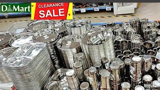 🔥D MART Cheapest price Clearance sale Under ₹35offers up to 80 off kitchen steelhousehold glass [upl. by Okomom970]