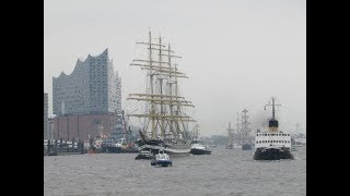 829 Hafengeburtstag Hamburg 2018  Kruzenshtern  Ex Padua  Крузенште́рн [upl. by Anha]