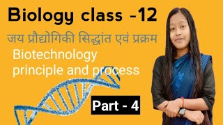 Recombinant DNA Technology NCERT class12biology Part 4 biotechnology [upl. by Tioneb]