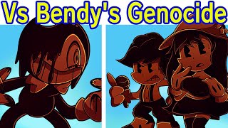 Friday Night Funkin Vs Bendys Genocide DEMO  Escenas FNF Mod Bendy y la máquina de tinta [upl. by Kopp569]