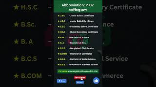 10 common abbreviations in English  commonly used abbreviations shorts spokenenglish [upl. by Fianna]