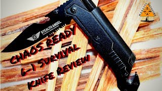 Stealth Angel Chaos Ready 61 Survival Knife Review [upl. by Annahsad936]