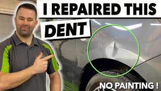 SUPER CLEAN PDR REPAIR ON A FRONT FENDER  Paintless Dent Removal Uk 🇬🇧By DentRemover [upl. by Anael]