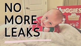 How to Change a Baby Diaper  NO LEAKS  Huggies [upl. by Carrie]