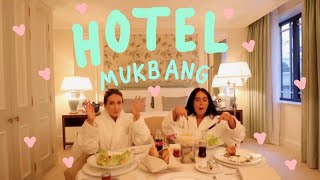 HOTEL MUKBANG  Sophia and Cinzia [upl. by Onil]