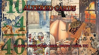 ALTERED CARDS  PLAYING CARDS TIME CARDS FLASH CARDS BINGO ETC  THIS TECHNIQUE WILL WORK [upl. by Eelyma]