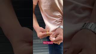 How to crop oversize Tshirt 👕 fashionhacks tshirthacks mensfashion dailyshorts styletips [upl. by Ynnelg]