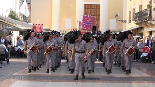 FANFARA BERSAGLIERI DI BEDIZZOLE SFILA CANTANDO CUOR DI BERSAGLIER [upl. by Layton381]