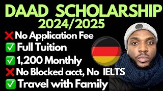 100 DAAD EPOS Scholarship in Germany  No blocked account [upl. by Zaria]