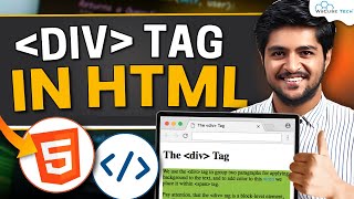 HTML DIV Tag Tutorial How to Use Position amp Style Div Elements Full Guide in Hindi  HTML amp CSS [upl. by Hoem]