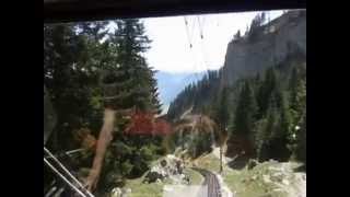 scenic train on Mount Pilatus 5 [upl. by Lotsirk275]