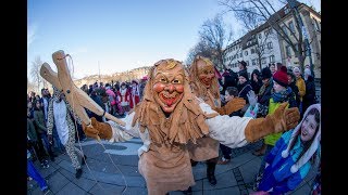 Stuttgart Faschingsumszug Tübinger Straße bis zum Schloss [upl. by Eidnalem]