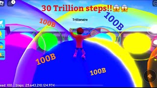 Collecting 30 trillion Steps In 1 MinuteSPEED CITYRoblox [upl. by Attiuqihc]