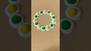 Simple Rangoli  Satisfying Rangoli  Easy Rangoli Tips and Tricks  ASMR rangoli satisfying asmr [upl. by Risay]