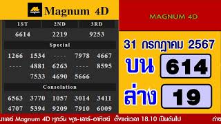 🔴ถ่ายทอดสดใบตรวจหวยมาเลย์ Magnum 4D วันที่ 28 กรกฎาคม 2567 [upl. by Sudaorb882]