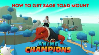 How to get Sage Toad Mount in Anime Champions Simulator [upl. by Clovis556]