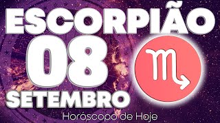 URGENTE ❗️💌 O TAROT REVELA ALGO BRUTAL 😱 Escorpião ♏ Horóscopo do dia de hoje 8 de setembro 2024 🔮 [upl. by Horne]