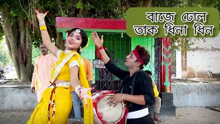 Baje dhol tak dhina dhin dance  Debashree Roy  Bengali dance  BijayaPramanick [upl. by Novak]