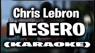 Chris Lebron  Mesero KARAOKE  INSTRUMENTAL [upl. by Tatianna]