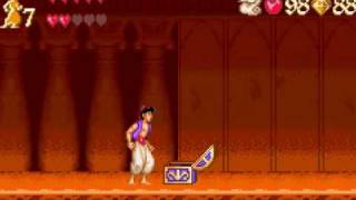 aladdin GBA gameplay of jafars palace [upl. by Ecyned]