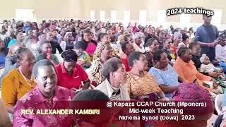 Rev Alexander Kambiri preaching at Kapaza CCAP Mponera Dowa [upl. by Zoilla]