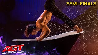 Aerial SENSATION Olegs STUNNING SemiFinal Performance  Australias Got Talent 2022 [upl. by Drofxer716]