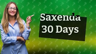 What happens to Saxenda after 30 days [upl. by Lowrance]