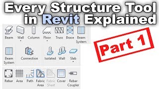 Every Structure Tool in Revit Tutorial Part 1 [upl. by Ardekahs]