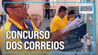 Boletim de Notícias  Concurso dos correios salários iniciaisentre R 24 mil e R 68 mil [upl. by Yedoc446]