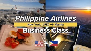 Philippine Airlines Business Class Airbus A350900 New York JFK to Manila 4K [upl. by Halehs]