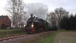 Nikolaus Fahrt bei der Museums Eisenbahn Minden mit 7348 Kattowitz T 93 Minden  Hille 17122023 [upl. by Latham]