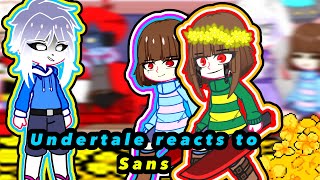 Undertale reacts to Sans 1  Undertale  gachalife [upl. by Eeleak]