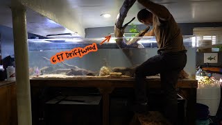 I Tried Aquascaping This Huge Fish Tank [upl. by Ellenahs]