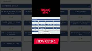 New GST ReturnGSTR 1 GST Big Update [upl. by Galitea102]