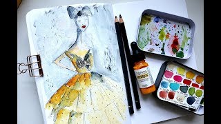 Watercolour on Gesso Part 12  Tutorial [upl. by Odnarb]