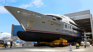 ▶️YACHT PRODUCTION line🚤💦 Manufacturing boats➕SuperYachts – How its made Boat amp Yacht Building [upl. by Akli473]