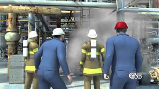 Animation of Fire at Chevrons Richmond Refinery August 6 2012 [upl. by Notlem]