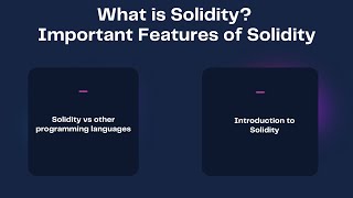 Solidity for beginners Important Solidity Features [upl. by Hgielsel]