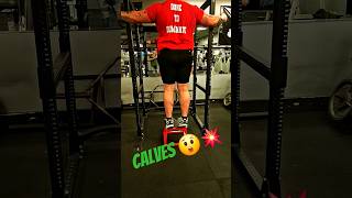 Standing Calve raises for massive calves fyp motivation gym shorts youtubeshorts power [upl. by Eicats]