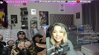 Mya Salina REACTS to Dthang  Drill Cappers Official Music Video [upl. by Naihtniroc]