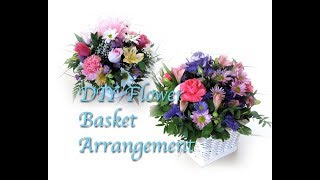 How to make a fresh flower gift basket [upl. by Tiffanle]