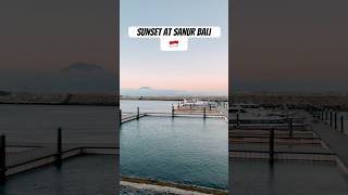 Amazing sunset at Sanur Bali Indonesia 🇮🇩 sunsetview viralvideo indonesia [upl. by Ibmab911]