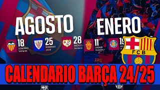 📅 ANÁLISIS del CALENDARIO del BARCELONA de la TEMPORADA 20242025  🔴🔵 ES POSITIVO [upl. by O'Shee693]