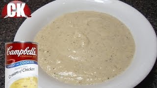 How to make Cream of Chicken Soup  Easy Cooking [upl. by Aramo]